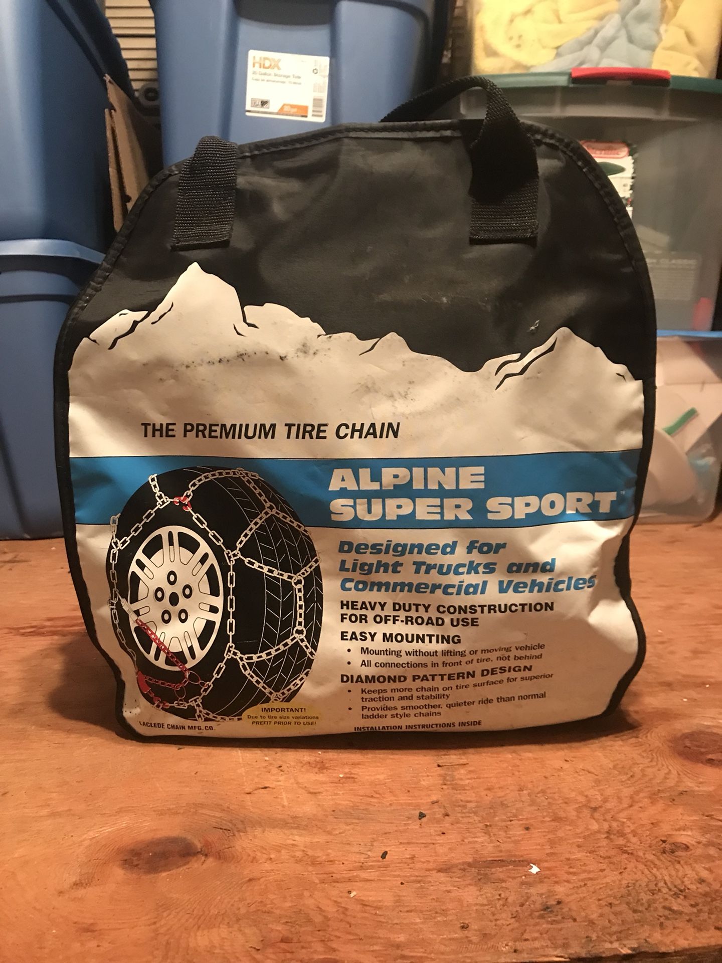 New Alpine Super Sport LT Tire Snow Chains - Size 2526