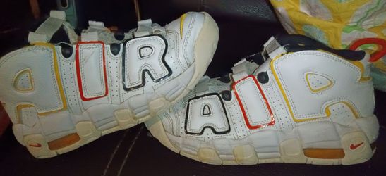 Nike Air More Uptempo Rayguns White/Orange Yellow