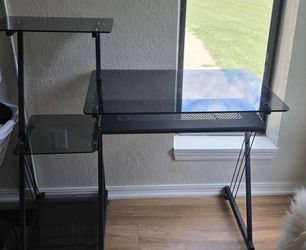 Glass desk