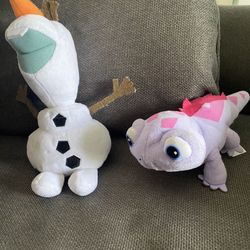 Ty & Disney - Frozen Olaf Snowman & Bruni Lizard