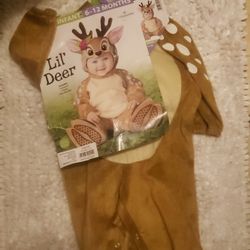 lil' deer infant 6-12  months costume 