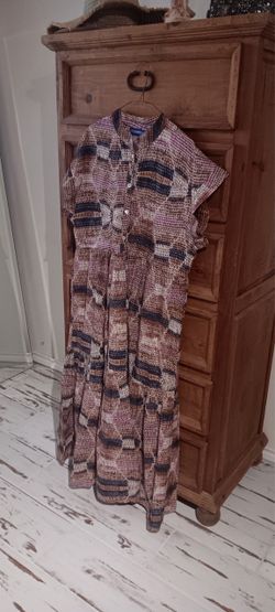 Maxi Dress with Abstract Print
