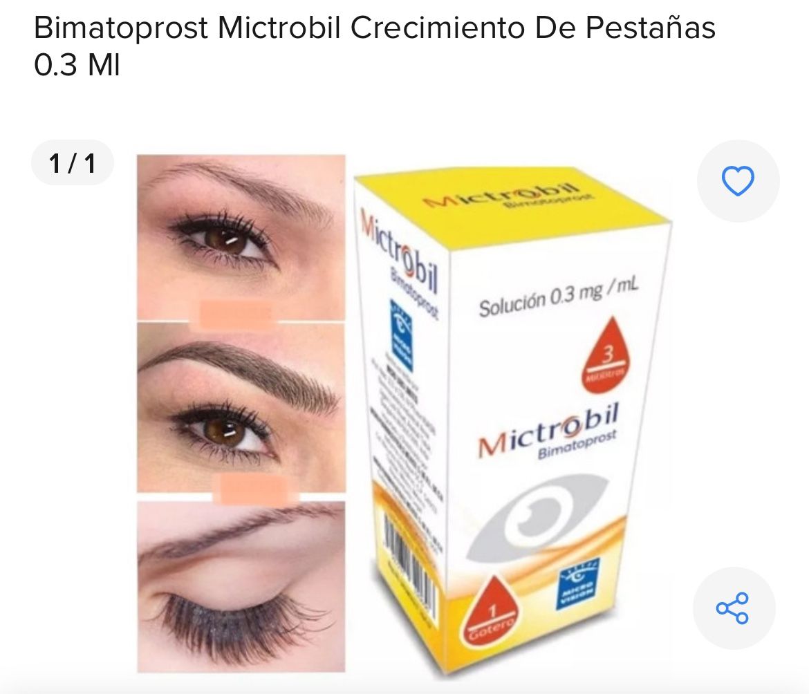 Mictrobil Bimatoprost (aka Latisse Eyelash Growth Serum)