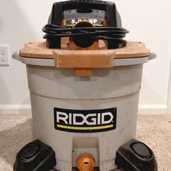 RIDGID 12-gallon wet/dry shop vacuum. 