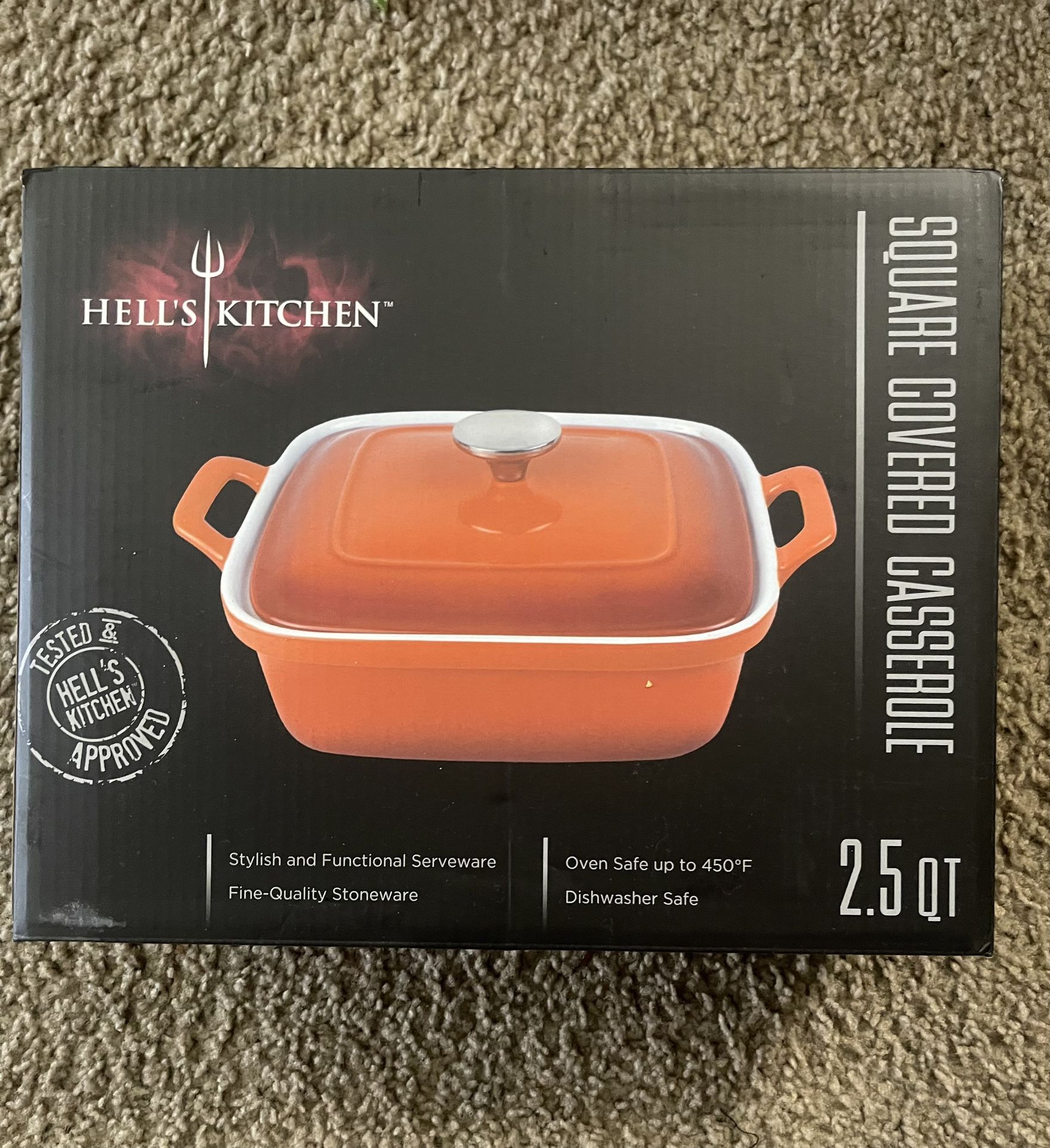Hell’s Kitchen Square Covered Casserole 