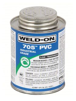 Weld on 705 PVC industrial grade solvent cement