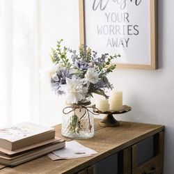 Farmhouse Decor Floral with Vase 