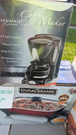 Continental Platinum coffee maker 4 cup brand new in the box check my other ads out