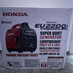 EU2200i Super Quiet Gasoline Powered Inverter Generator - NEW Sealed