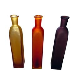 Vintage Pottery Barn Sea Glass Mini Vase Set of 3