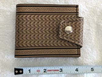 New Couch wallet hand made from vintage vinyl automotive upholstery (vegan)
