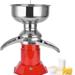 DIYAREA Milk Cream Centrifugal Separator Electric descremadora de leche 100L/H Capacity Cream Maker with 5L 304 Stainless Steel Bowl for Fresh Goat Co