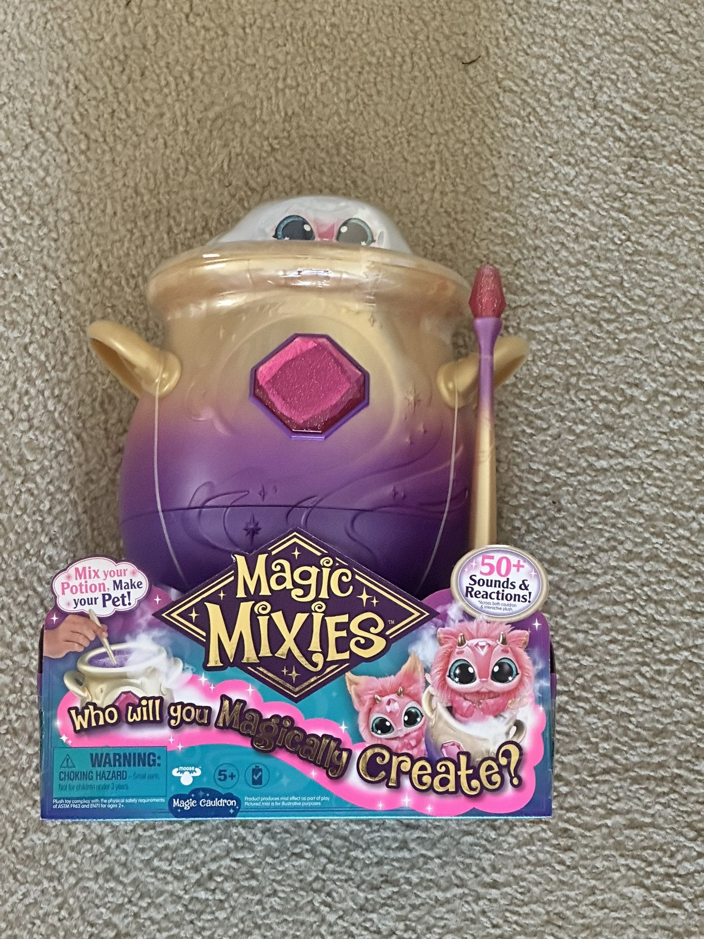 Magic Mixies Magical Misting Cauldron w/ Interactive Toy Pink Brand New