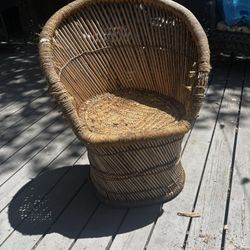Boho Rattan Peacock Chair