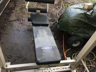 Norditrack bench n bar n weights