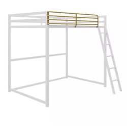 Twin Loft bed - Gold/White