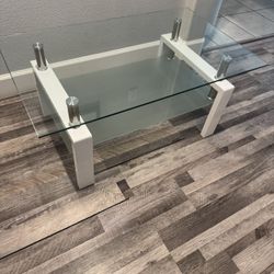 Glass Top Coffee Table 