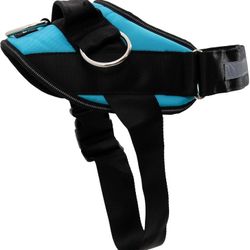 No-Pull Dog Harness – Padded, Reflective, 3-Clip Vest for Walking & Training (Oceanic Blue, XL)