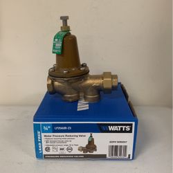 Watts LF25AUB-Z3 Water Pressure Reducing Valve NPT Female Union X NPT Female ,Polymer Seat 3/4 Inch.             Pg