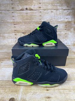 Nike Air Jordan 6 Retro Electric Green Style # 384665-003 Size 4Y w/ Box