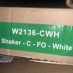 21x36” Upper Polar White Cabinet (unassembled)