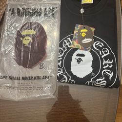  Black BAPE × Chrome Hearts T-shirt