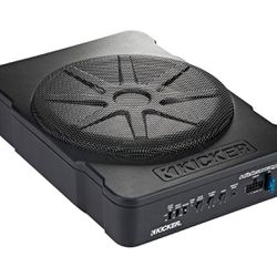 KICKER 46HS10 Compact Powered 10-inch Subwoofer 