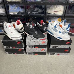 Air Jordan 3 & 4 Size 9, 10, 11