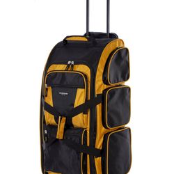 #505Travelers Club Xpedition 30 Inch Multi-Pocket Upright Rolling Duffel Bag 30" Suit