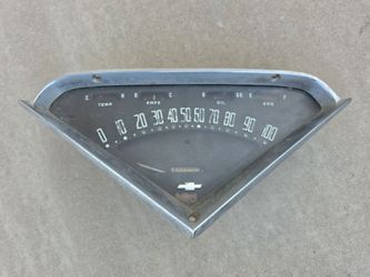 Original 1955 to 1959 Chevrolet Pickup Truck Instrument Gauge Cluster