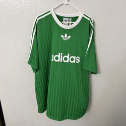 Adidas Original T Shirt Mens Size 2XL Oversized Green