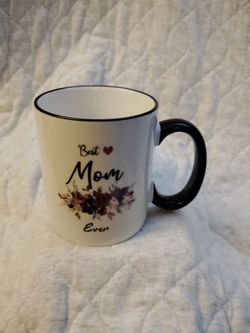 Best Mom Ever Floral Coffee Mug