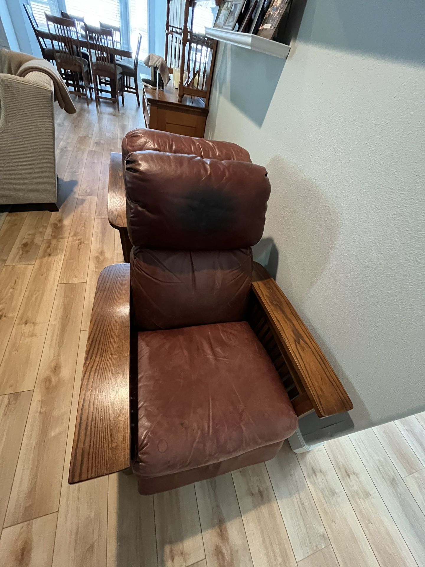 Pair of BarcaLounger Mission Recliners