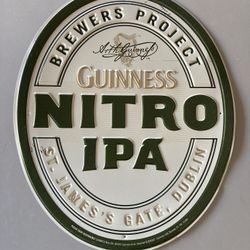 Guinness Nitro Ipa Metal Beer Bar Tin Sign 