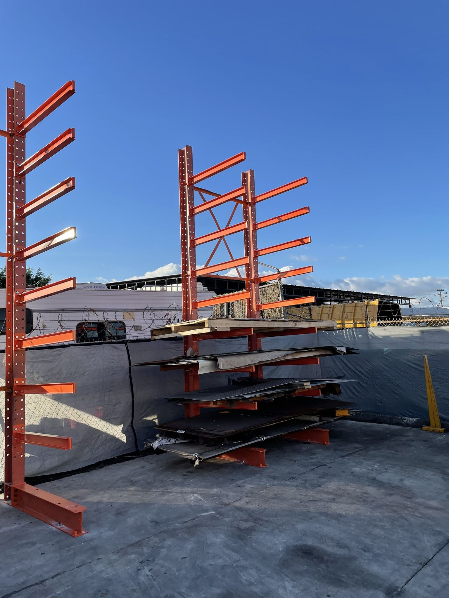 Used Cantilever Pallet Racking, Lumber Storage, Pipe Racks for Sale in ...
