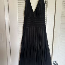 Cache Black Halter Top Party Dress Size 9 - $25