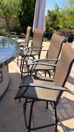 FREE 4 tall bar chairs