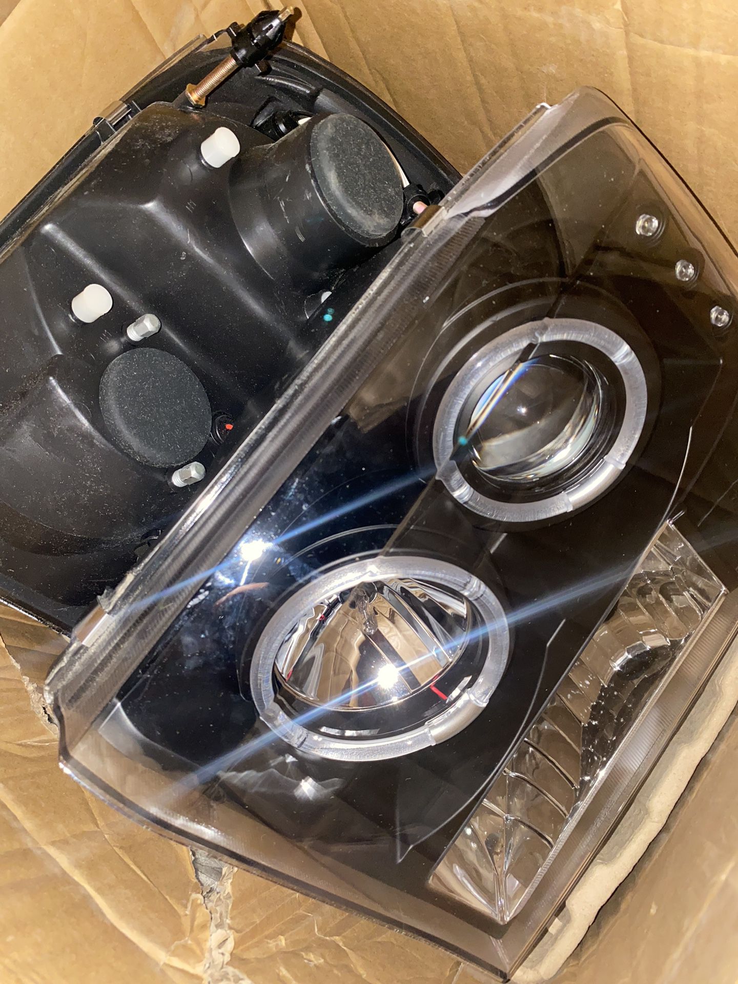 Pearl Black Headlights 1(contact info removed) F250 F350 Superduty