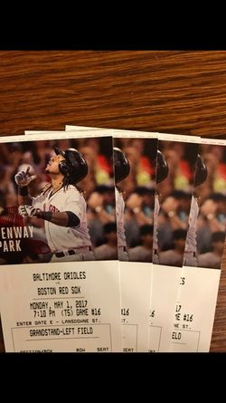 Red Sox Tickets to tonight's game