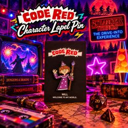 Stranger Things The Drive-Into Experience Code Red Will Lapel Pin