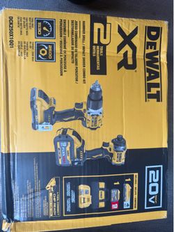 DEWALT 20V Lithium-Ion Cordless 2-Tool Combo Kit with 20V/60V FLEXVOLT 9 Ah and 4 Ah Batteries charg