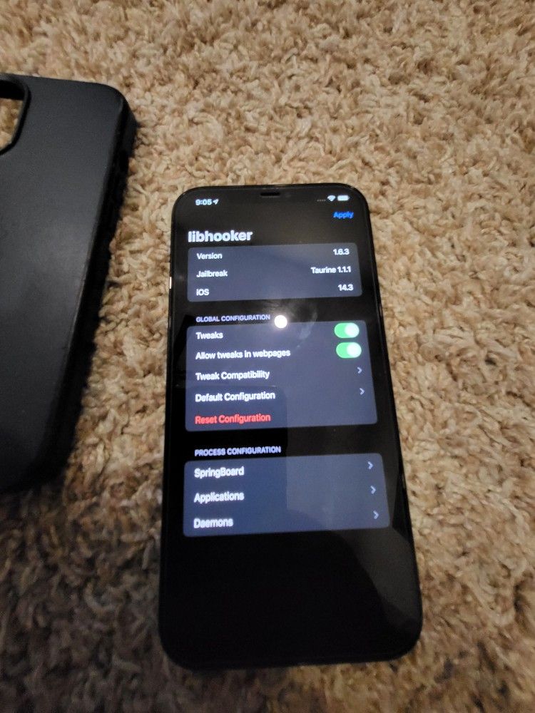 Jailbroken iPhone 12 Pro Max 256GB in Pacific Blue (iOS 14.3)