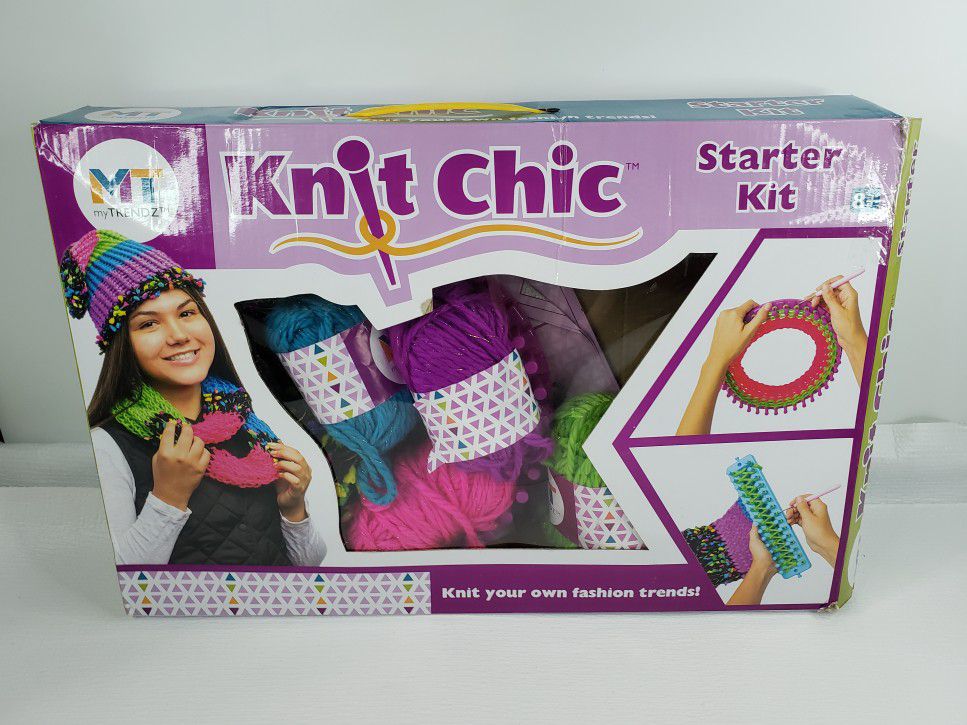 My Trendz Knit Chic Starter Children's Knitting Kit - Create Your Own