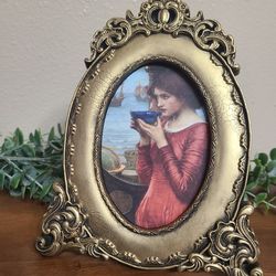 Vintage Upcycled Frame With John William Waterhouse Art