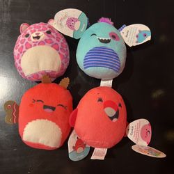 Squishmallow Plush Set Of Four