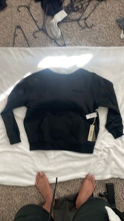 Essentials fear of god black hoodie