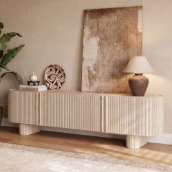 Marisol 84" Oak Media Console