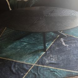 Black Oval Coffee Table. 