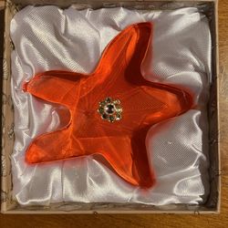 Crystal Starfish Paperweight 