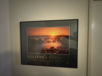 Framed Motivational Poster